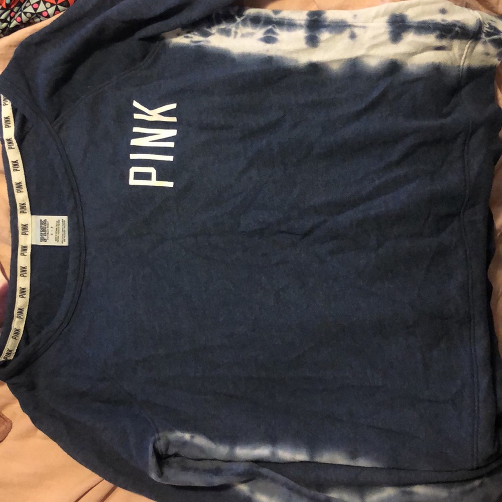 PINK blue sweater